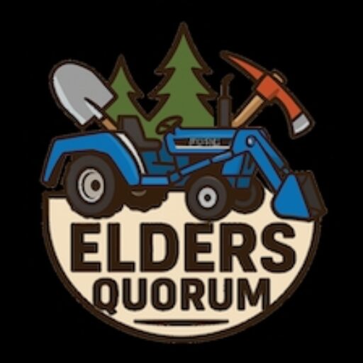 Tractor and tools used by the elders quorum members